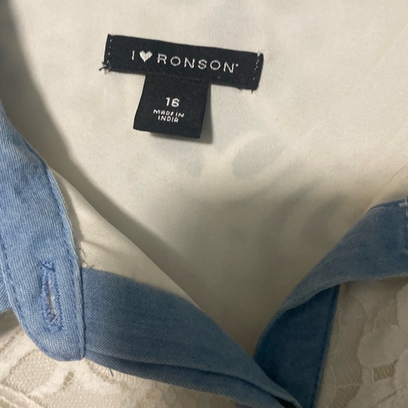 I ๐ค RONSON White Lace Dress S 16 - Picture 6 of 6